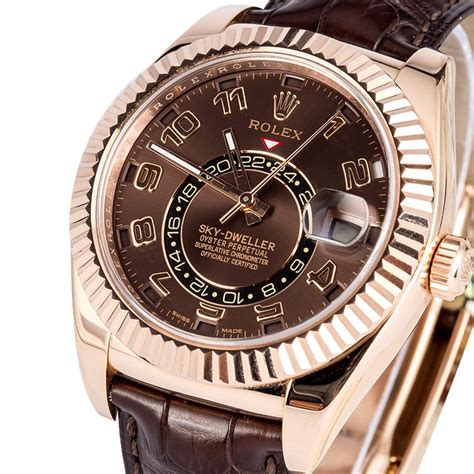 rolex sky dweller two tone rose gold|rolex sky dweller price uk.